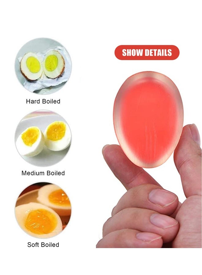 2 PCS Egg Timer Heat Sensitive Egg Shaped Boiler Timer Egg Cooker Perfect Gadget Colour Changing Indicator For Soft Medium Hard Boiled Eggs Safe Kitchen Aid Tool Gift Cooking Breakfast Home Use - Image 3